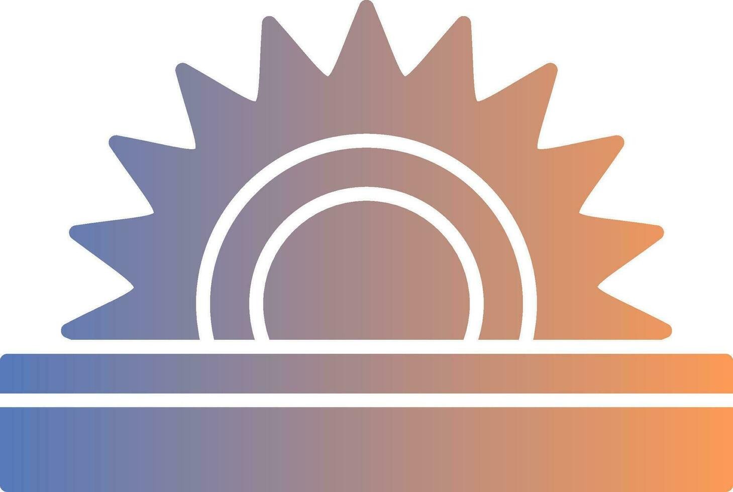 Circular Saw Gradient Icon vector