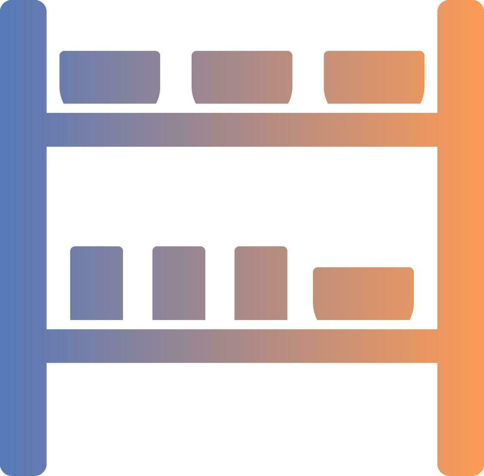 Rack Gradient Icon vector