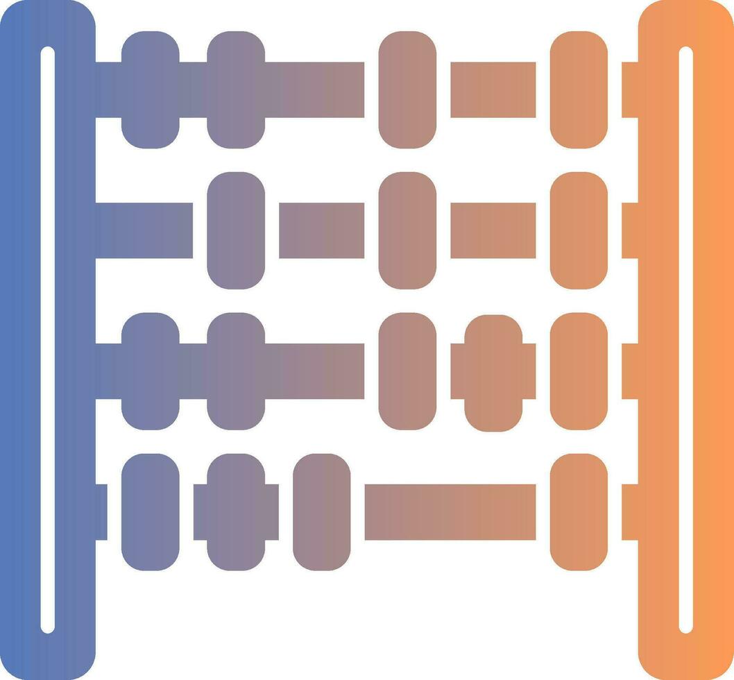 Abacus Gradient Icon vector