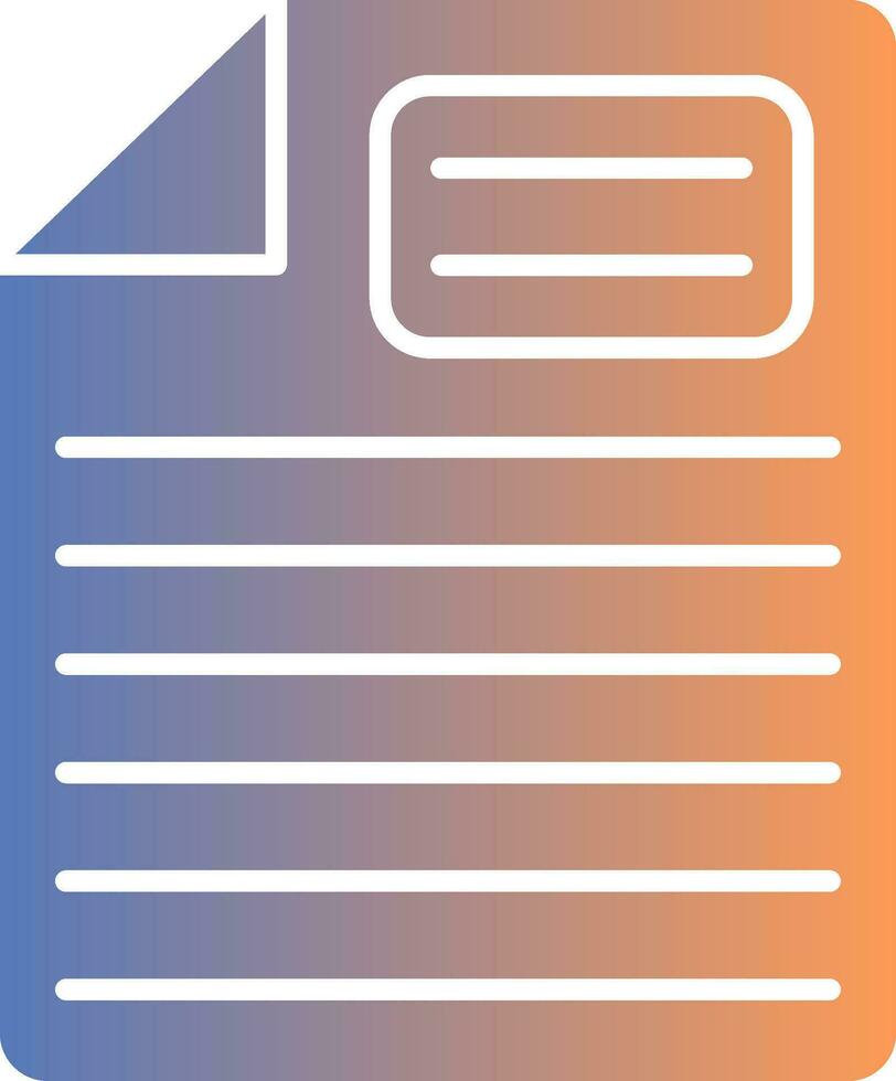 Note Gradient Icon vector