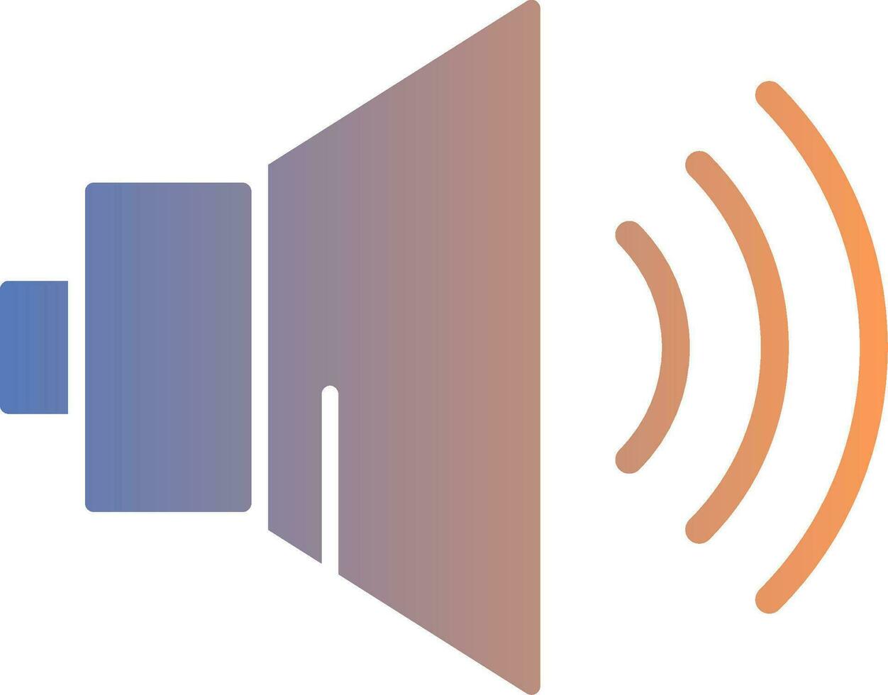 Speaker Gradient Icon vector