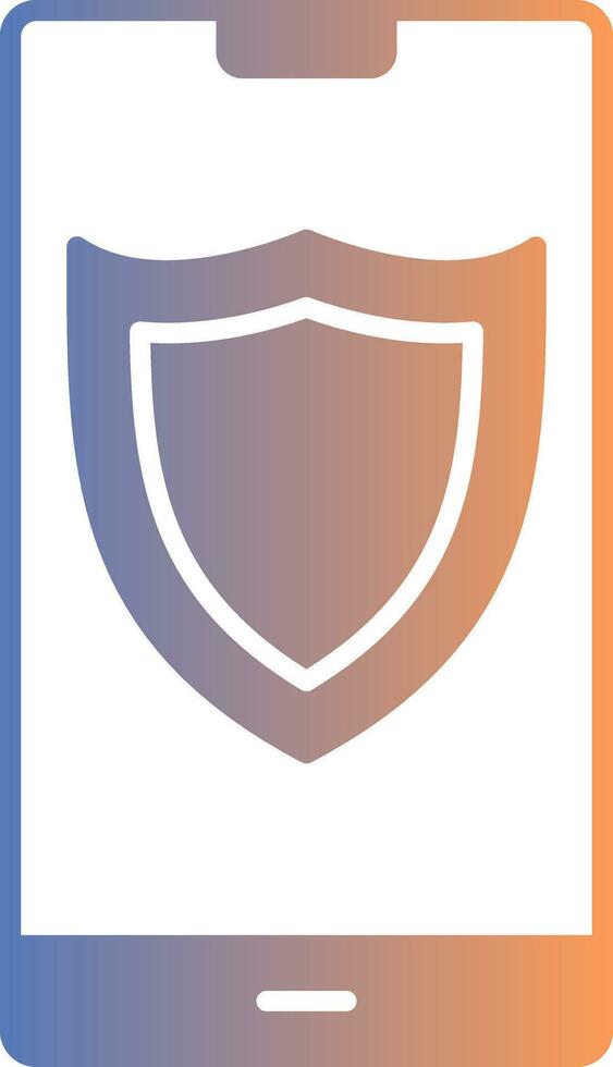 Shield Gradient Icon vector