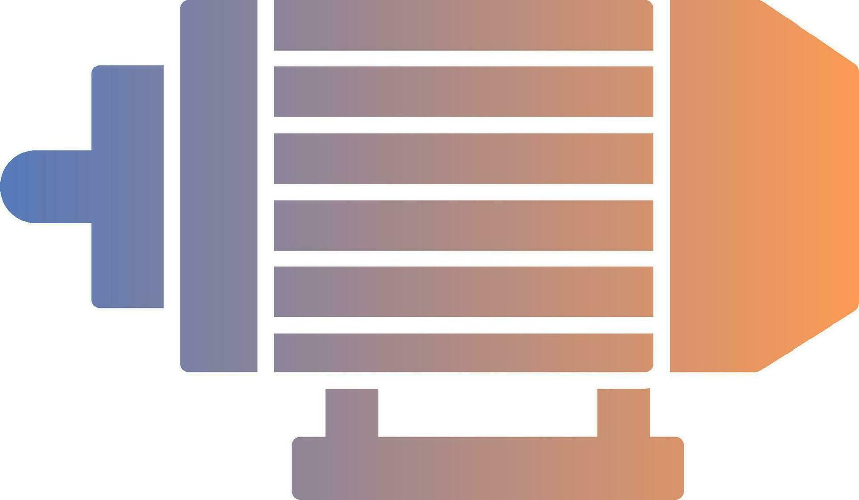 Electric Motor Gradient Icon vector