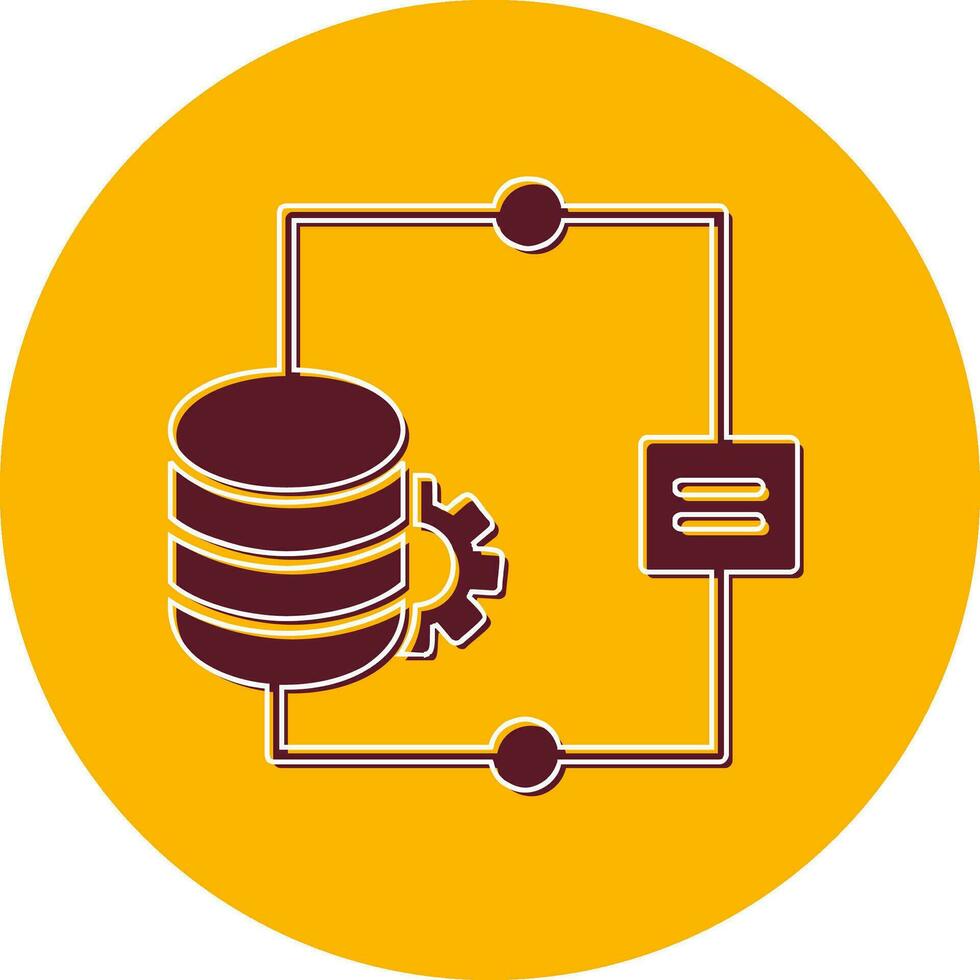 icono de vector de integración de datos