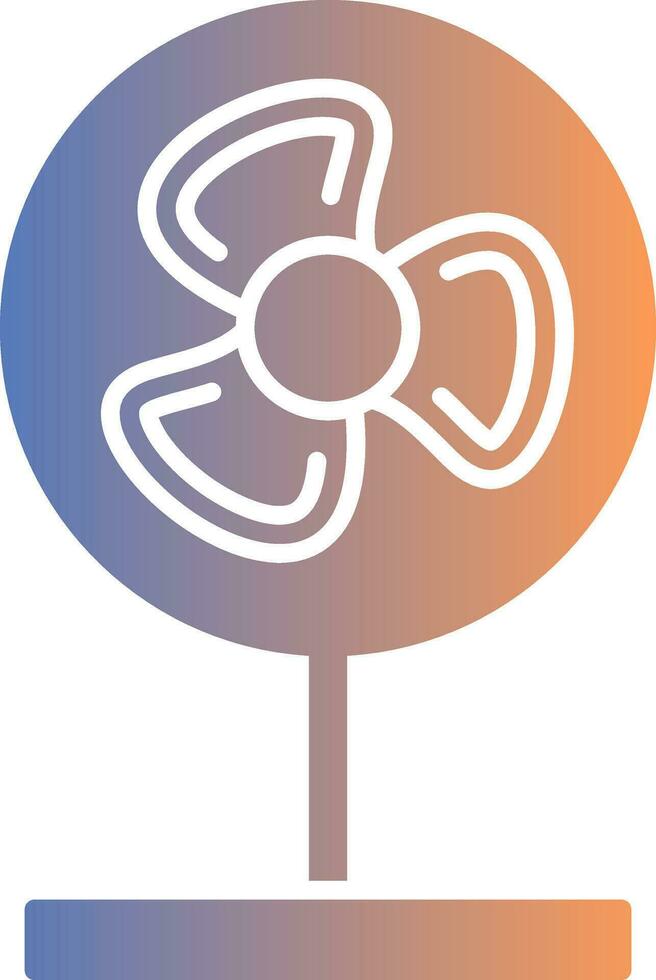 Fan Gradient Icon vector