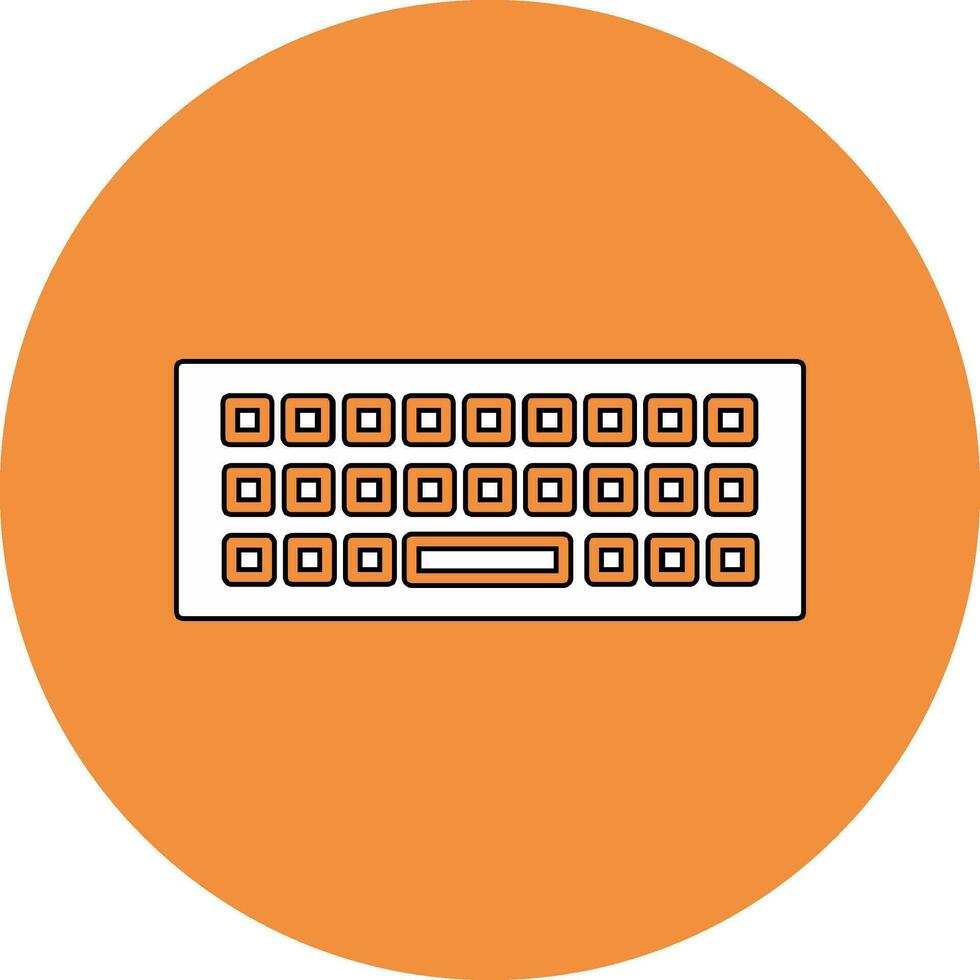 icono de vector de teclado