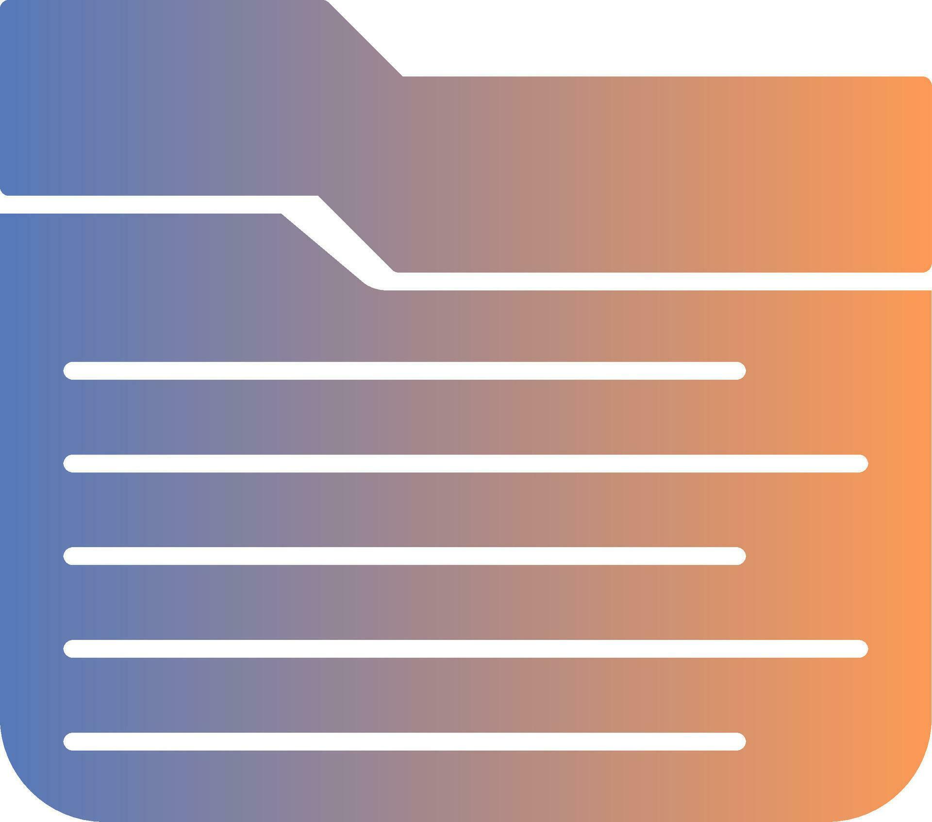 Folder Gradient Icon 36964644 Vector Art at Vecteezy