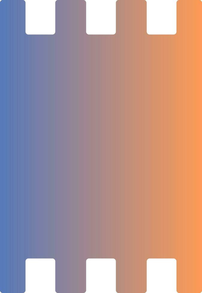 Ticket Gradient Icon vector