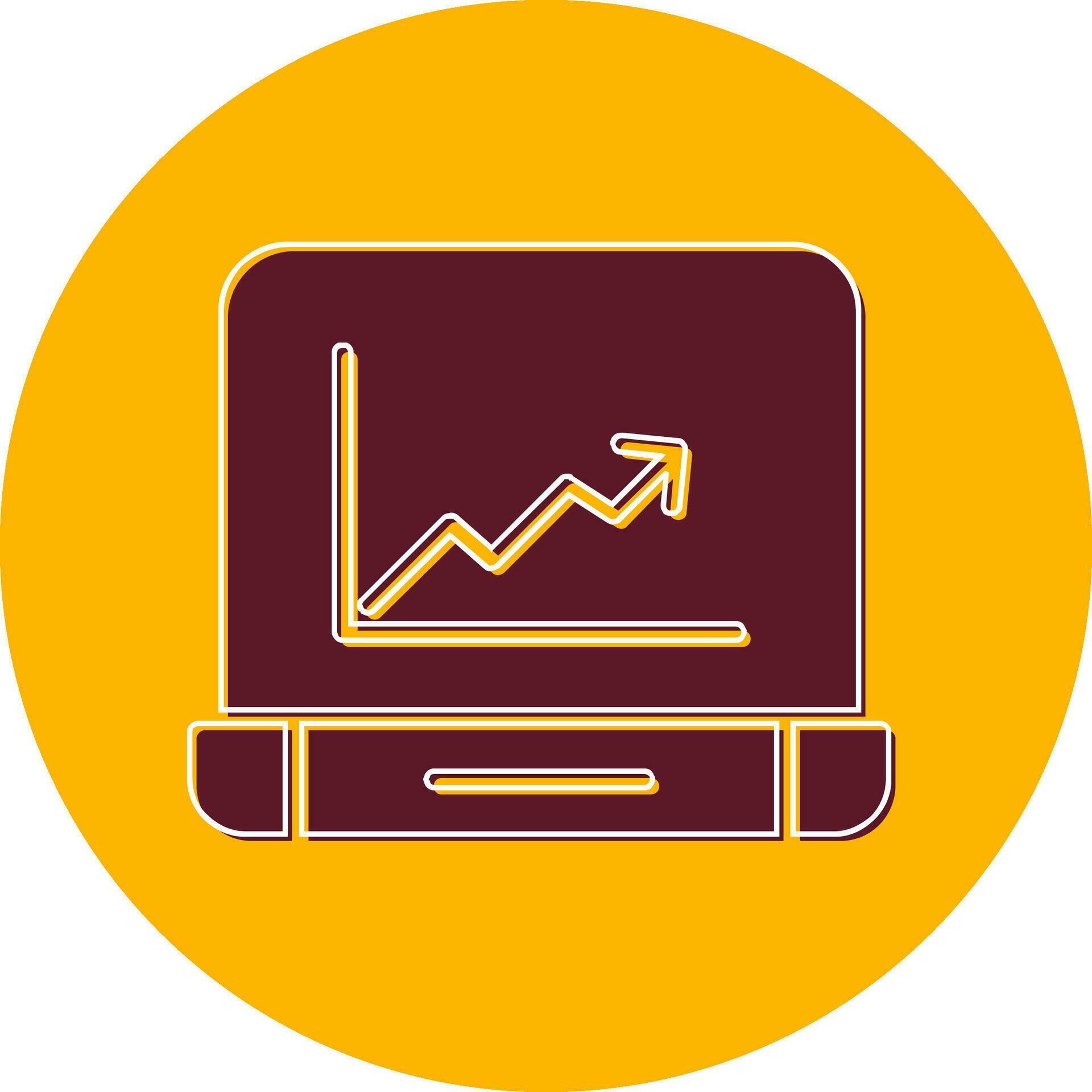 Progress Chart Vector Icon 36964741 Vector Art at Vecteezy