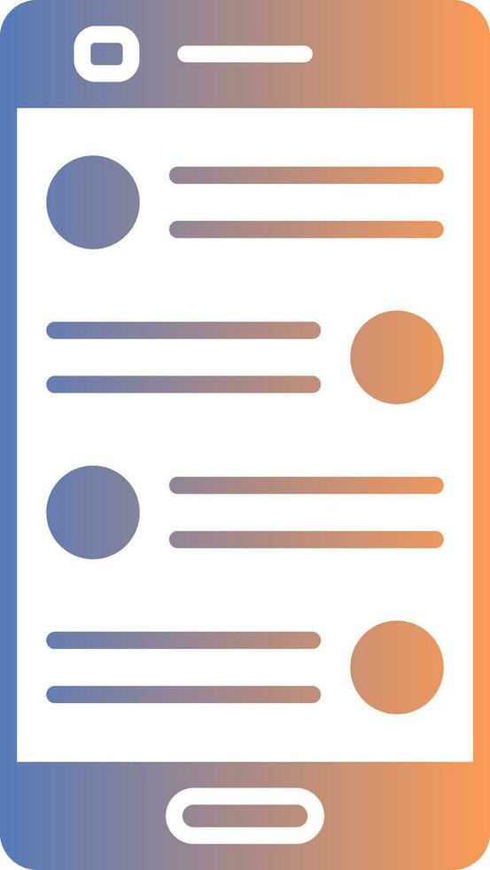 Chat Gradient Icon vector