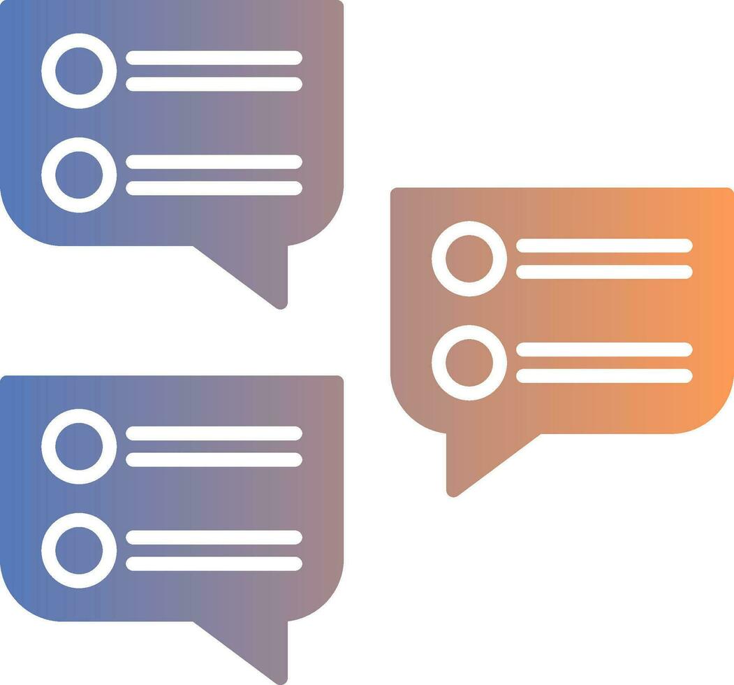 Chat Bubble Gradient Icon vector