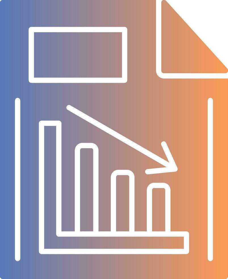 Document Gradient Icon vector