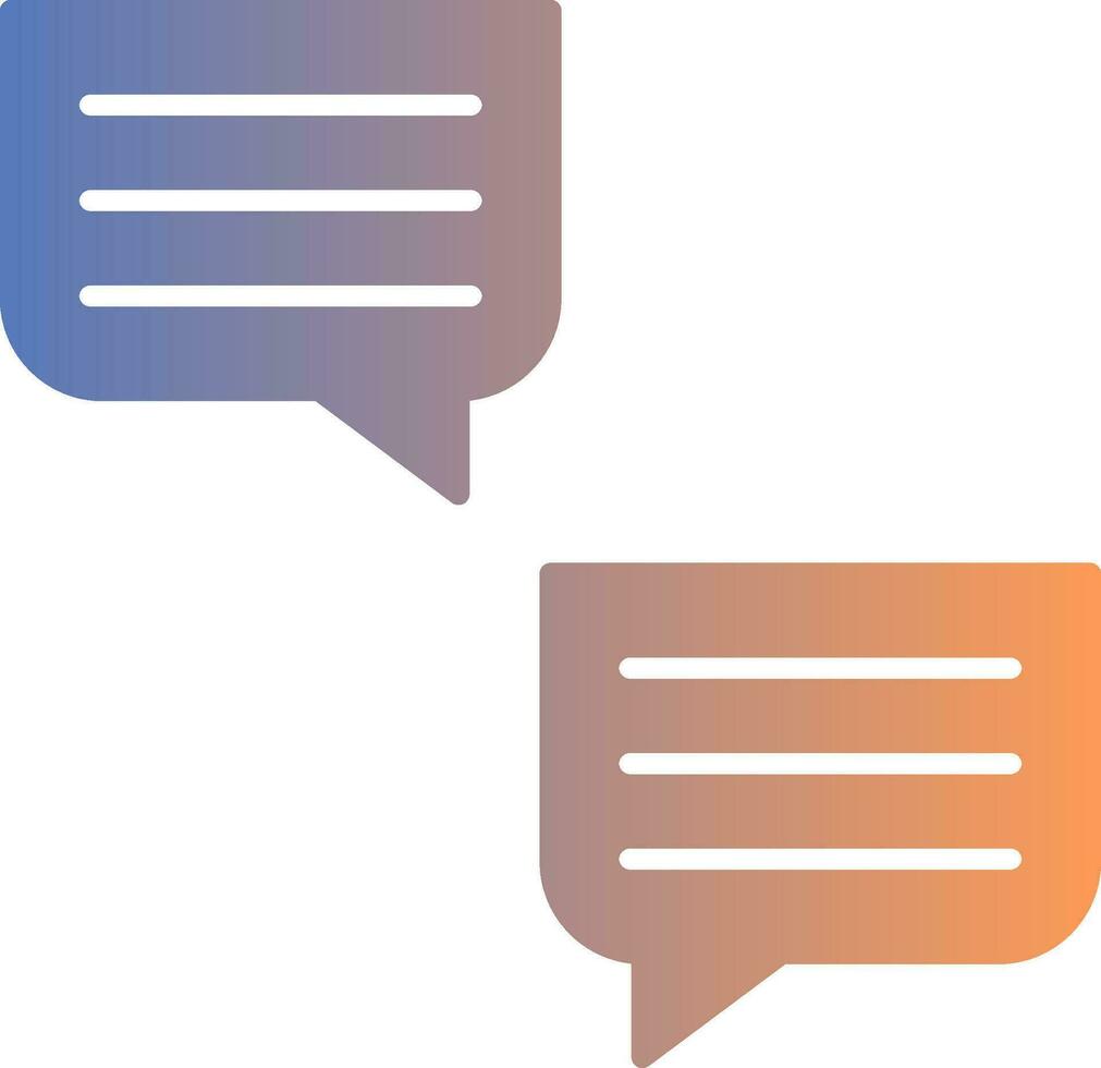 Chat Bubble Gradient Icon vector