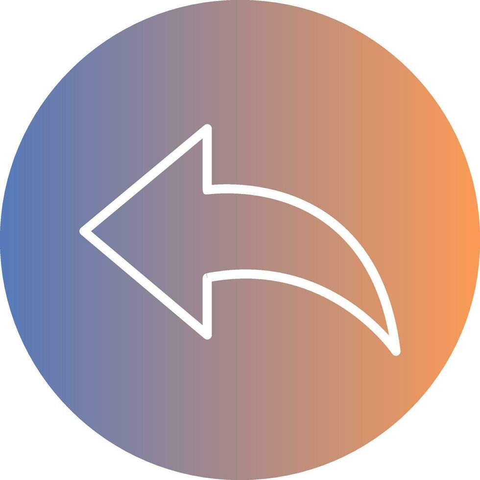 Previous Gradient Icon vector