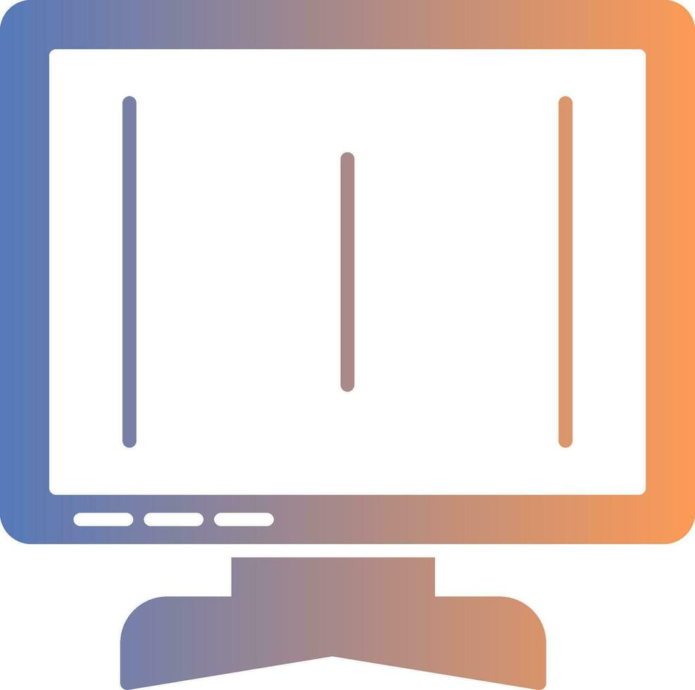 Monitor Gradient Icon vector