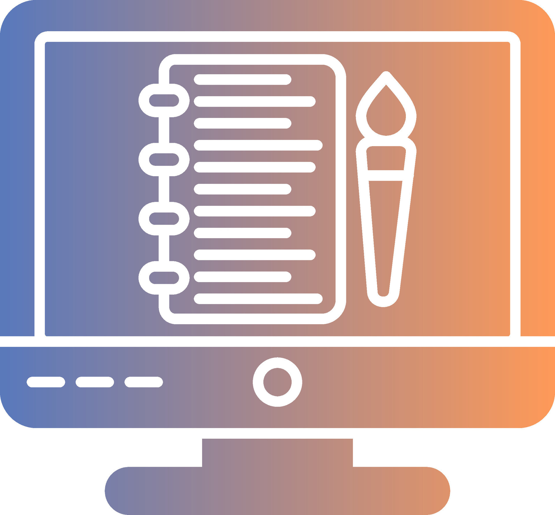 Sketchbook Gradient Icon 36965150 Vector Art at Vecteezy