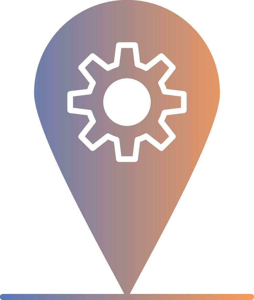 Localization Gradient Icon vector