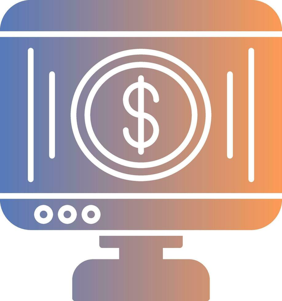 Budget Gradient Icon vector