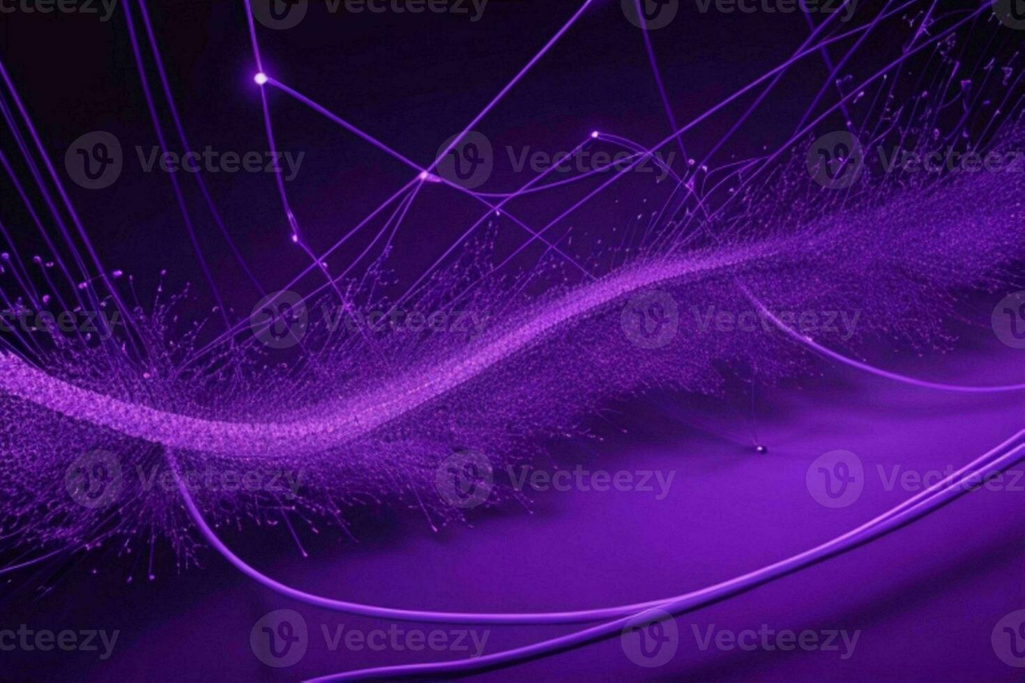 AI generated Network line of connecting stream with a wave of Futuristic abstract wave wallpaper background. Pro Photo