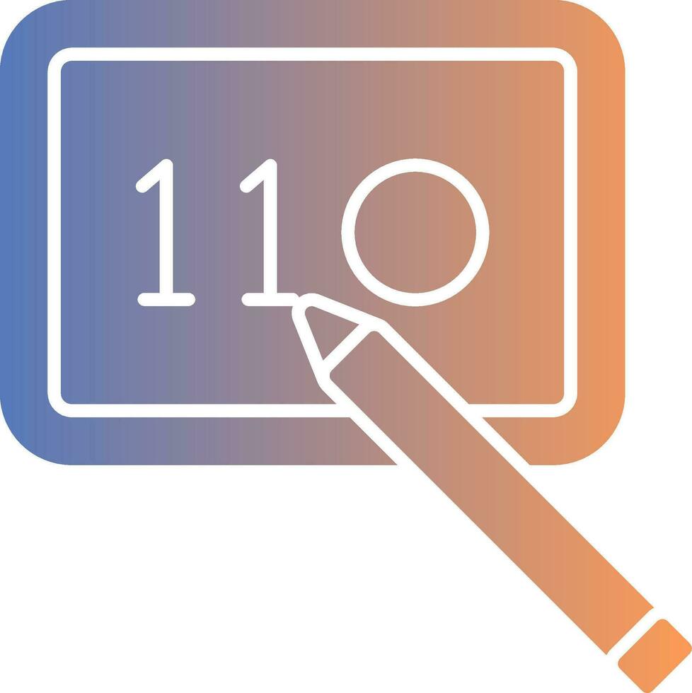 Digital Art Gradient Icon vector