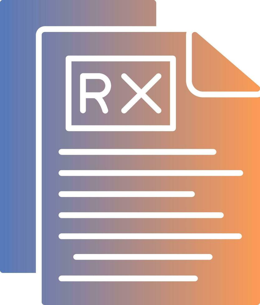 Rx Gradient Icon vector