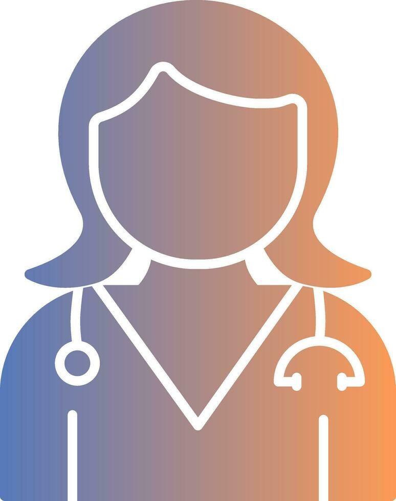 Doctor Gradient Icon vector