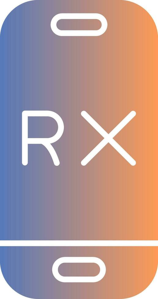 Rx Gradient Icon vector