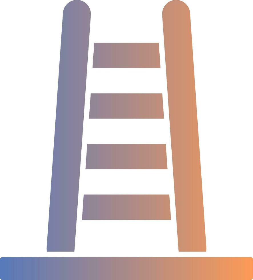 Step Ladder Gradient Icon vector