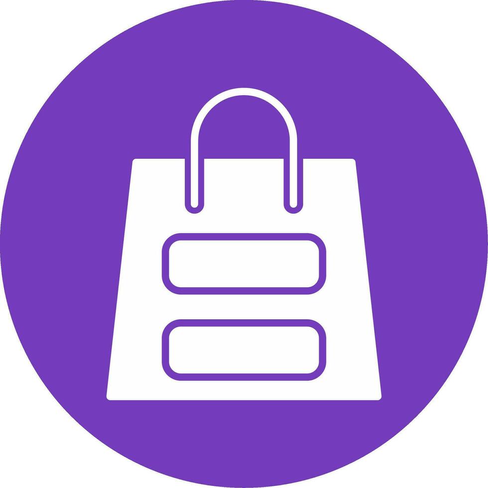 icono de vector de bolsa de compras