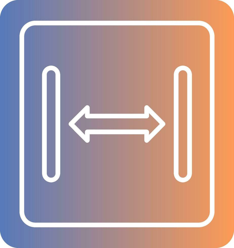 Size Gradient Icon vector