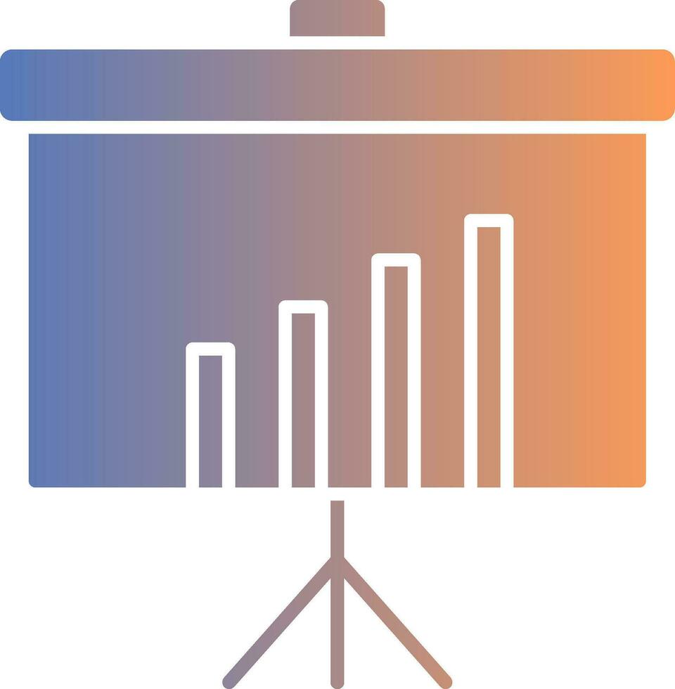 Presentation Gradient Icon vector