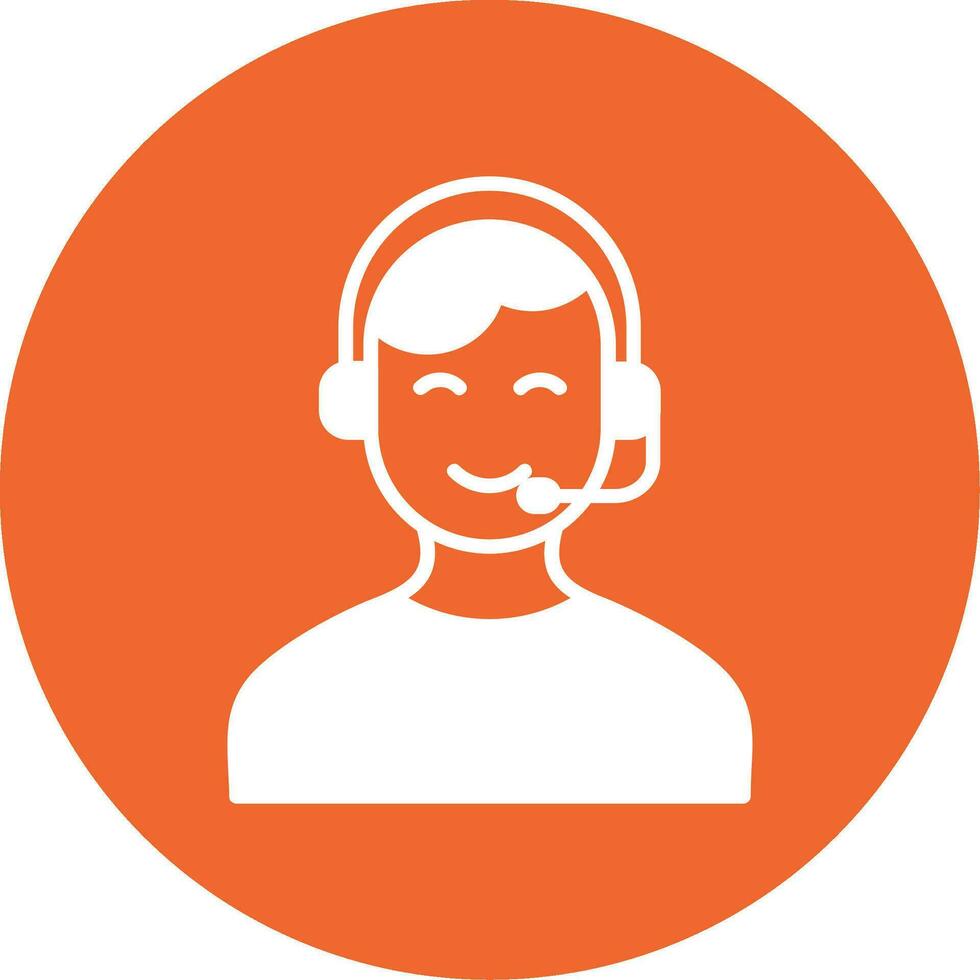 Customer Service Agent  Vector Icon