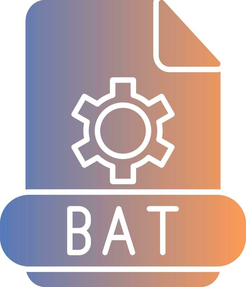 Bat Gradient Icon vector