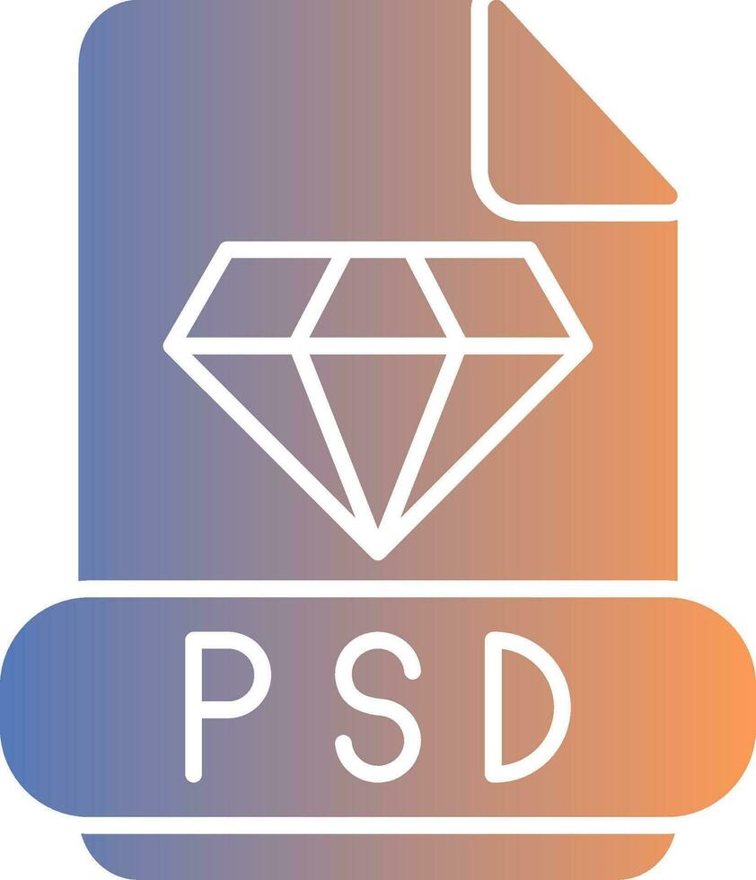 Psd Gradient Icon vector