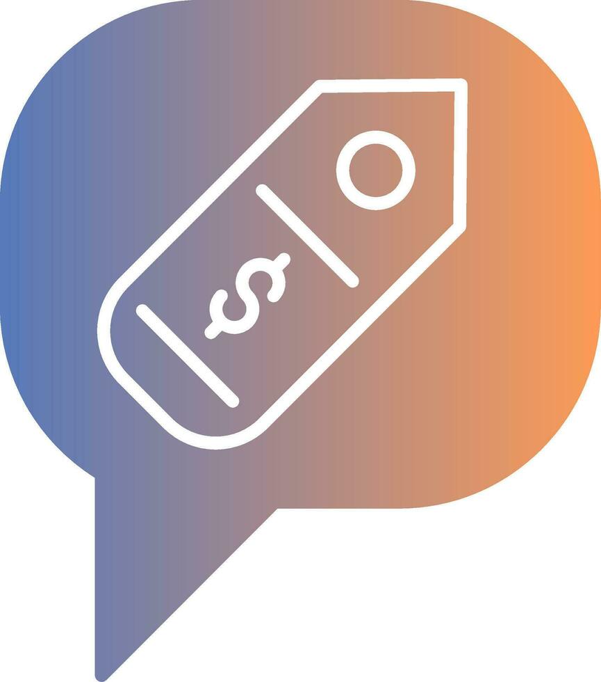 Chat Gradient Icon vector