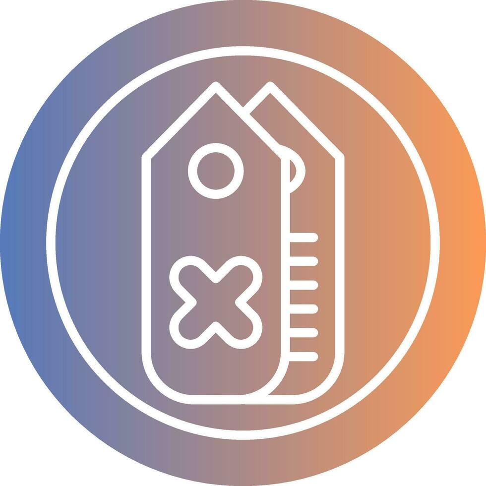 Tag Gradient Icon vector