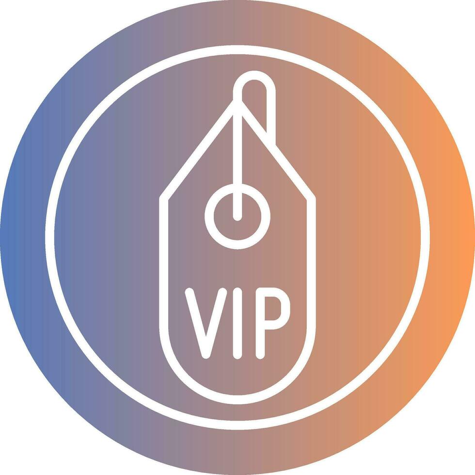 Vip Gradient Icon vector