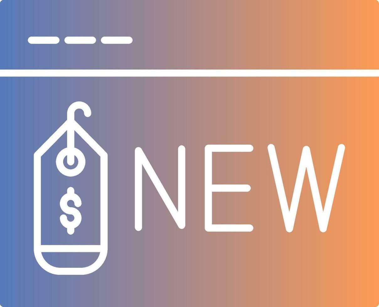 New Item Gradient Icon vector