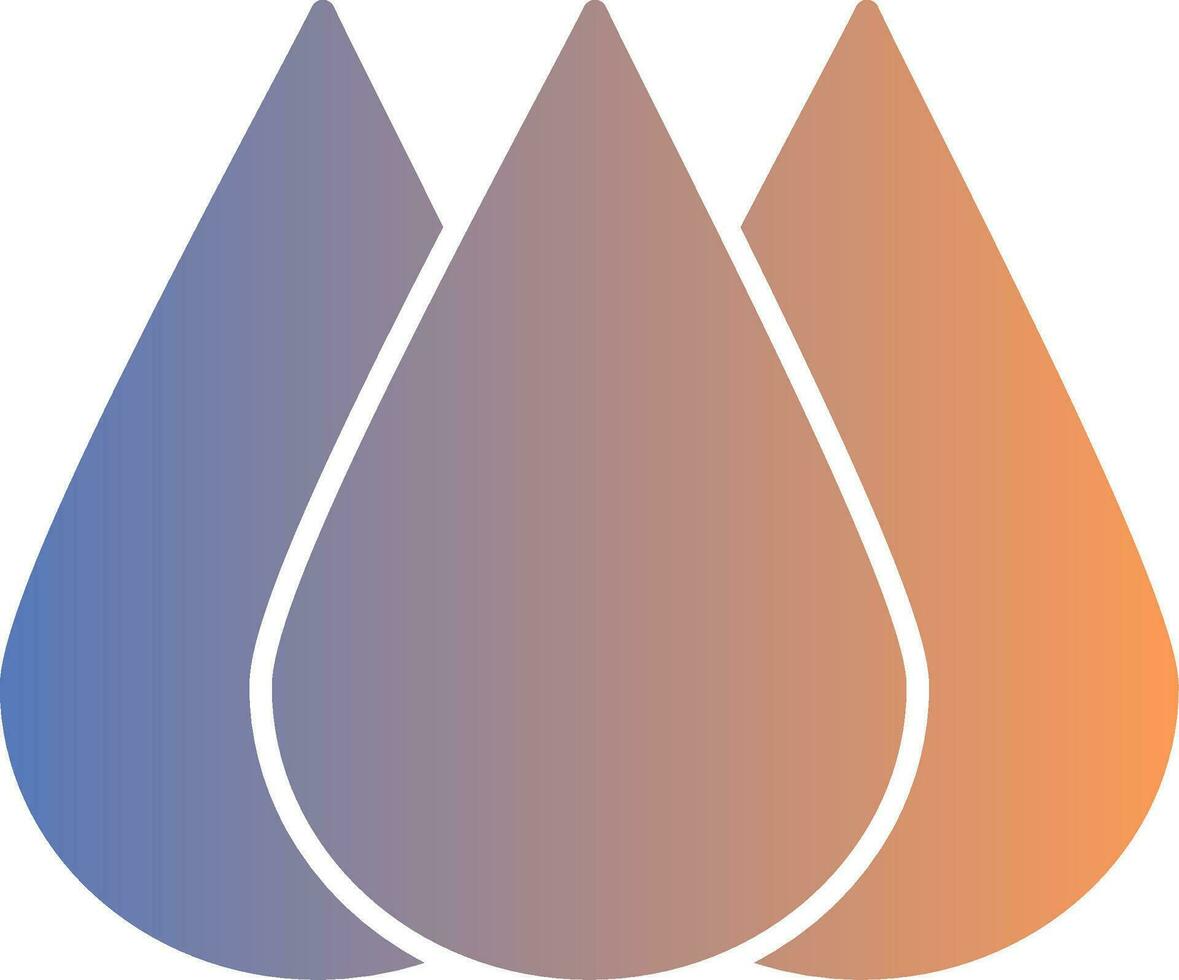 Rain Gradient Icon vector