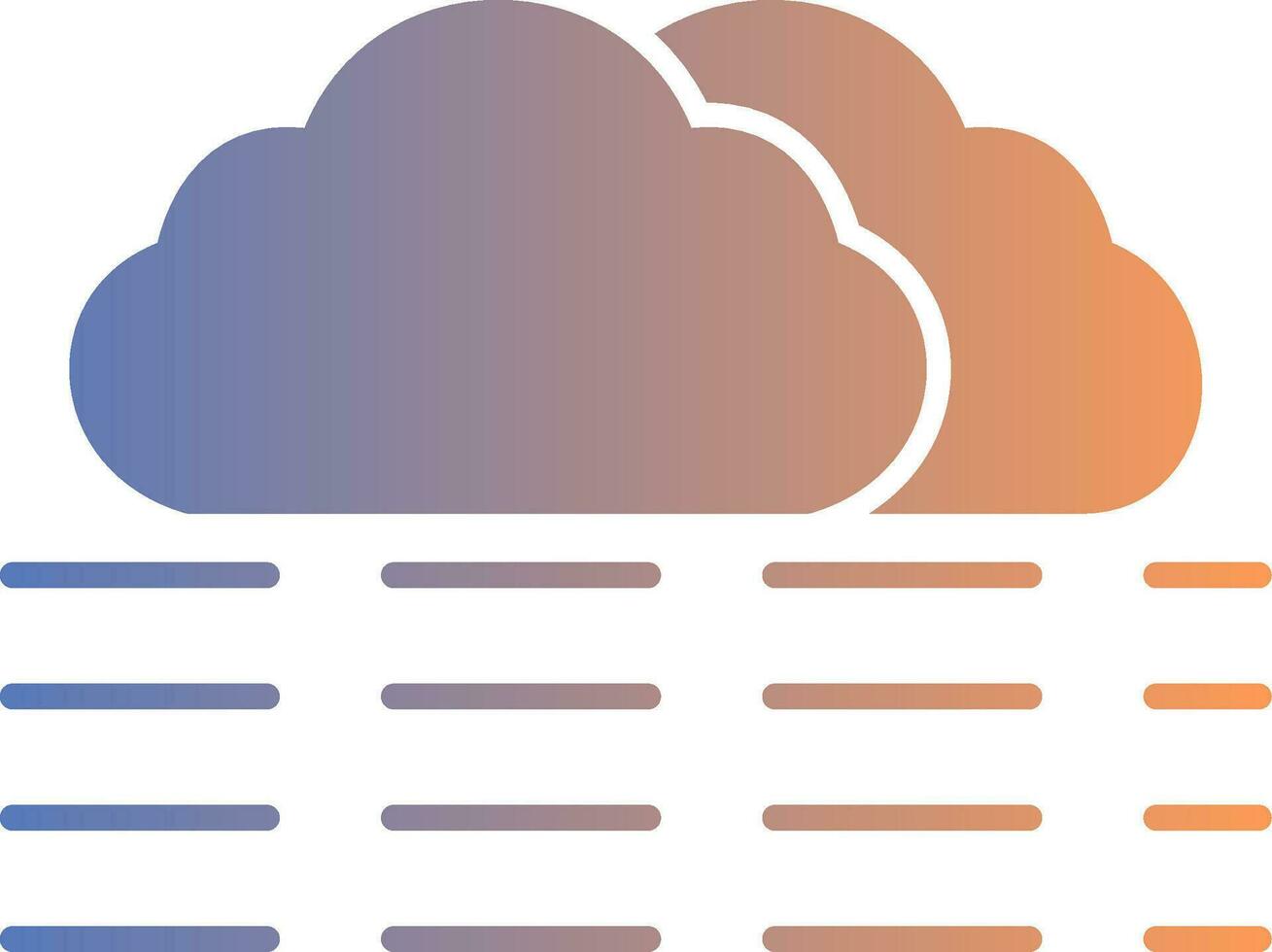 fog Gradient Icon vector