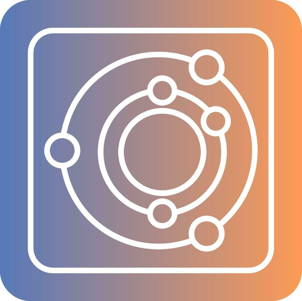 Radar Gradient Icon vector