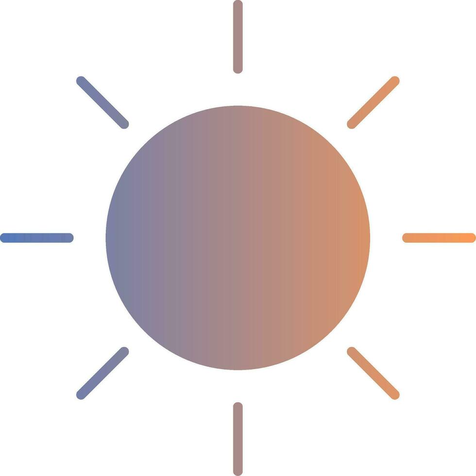 Sun Gradient Icon vector
