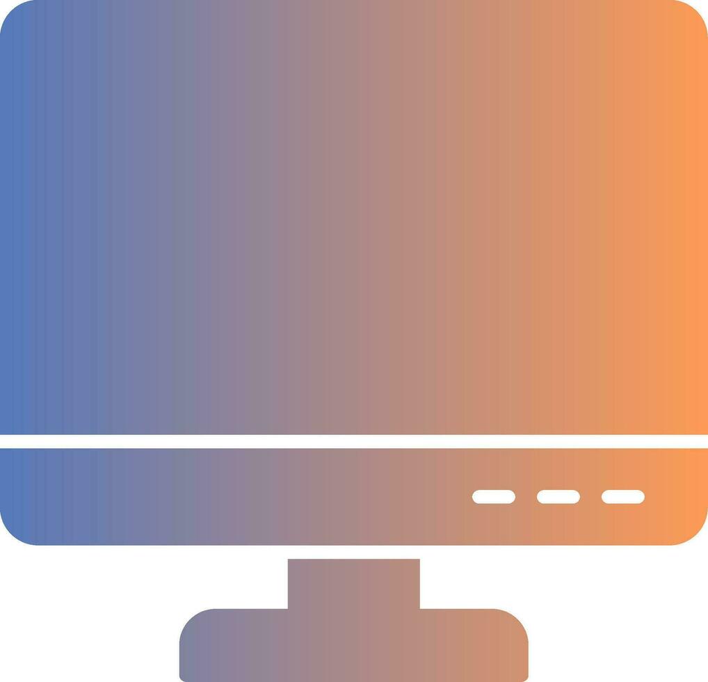 Computer Gradient Icon vector