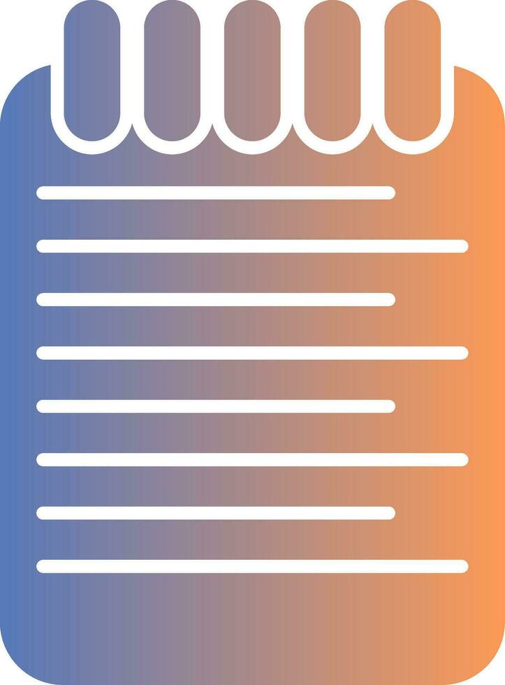 List Gradient Icon vector
