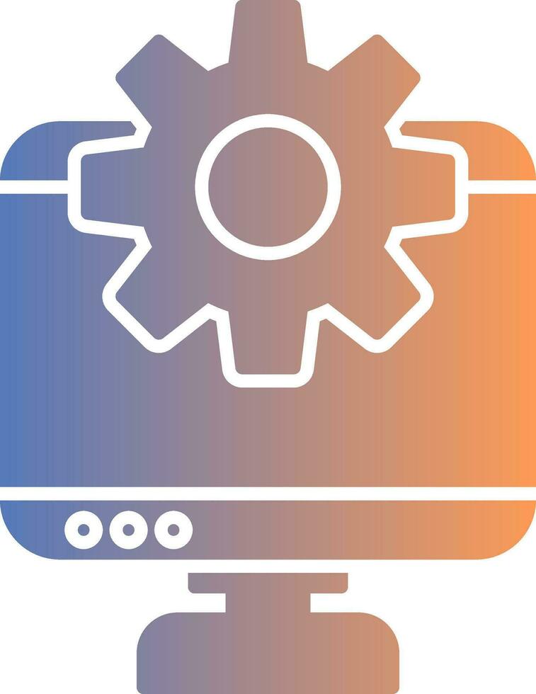 Development Gradient Icon vector