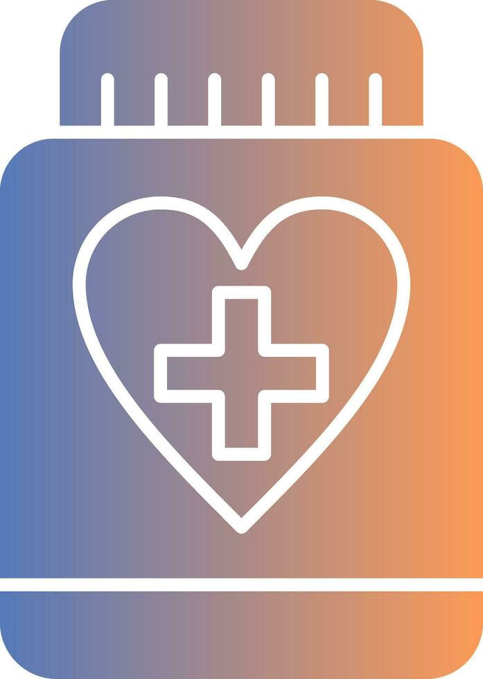 Pill Gradient Icon vector