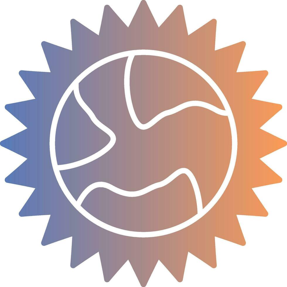 Sun Gradient Icon vector