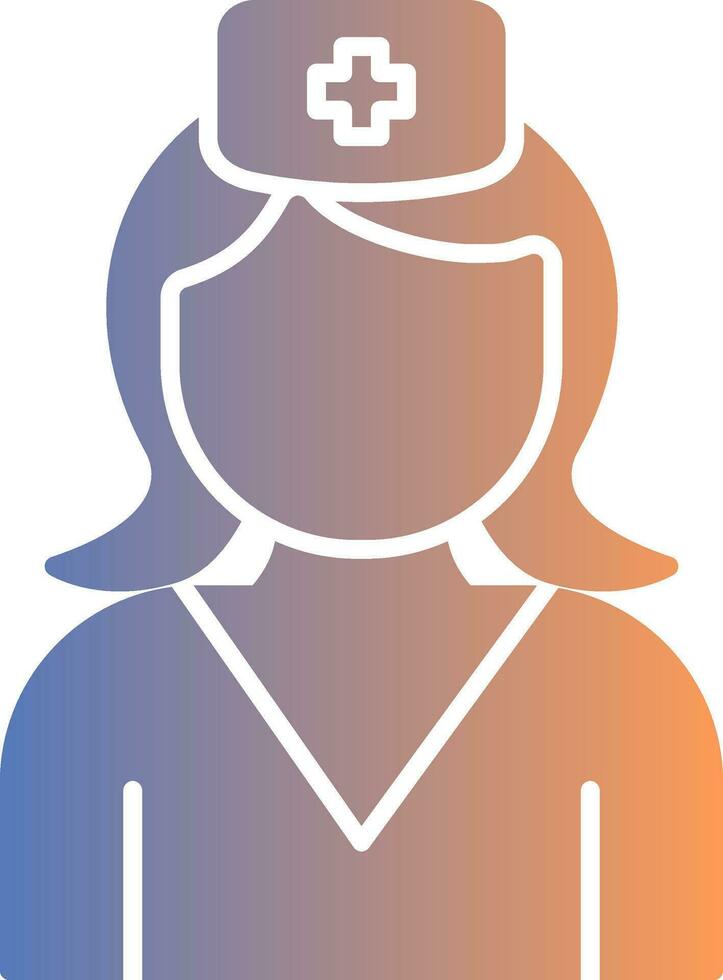 Nurse Gradient Icon vector
