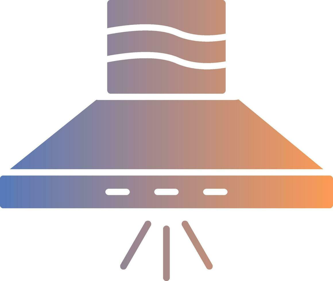 Kitchen Hood Gradient Icon vector