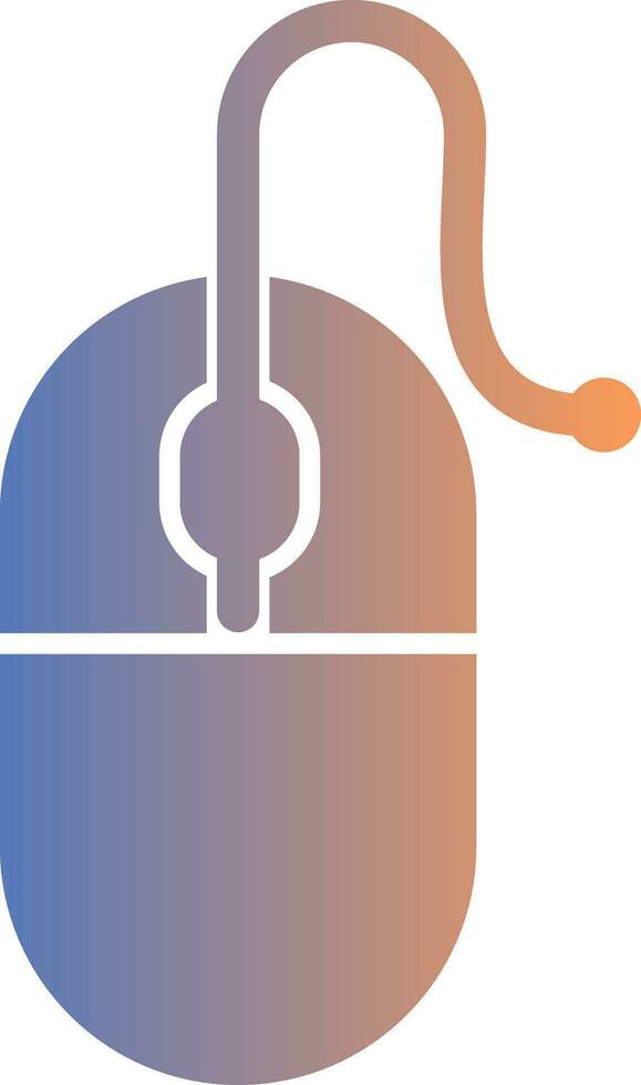 Computer Mouse Gradient Icon vector